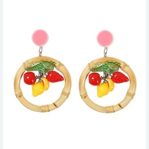 NWT Vintage Style Palm Beach 50’s Modern Life Earrings from Collectif UK